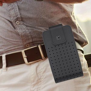 Cellet Leather VERTICAL Case Pouch For iPhone 11 6.1" with Detachable Belt Clip